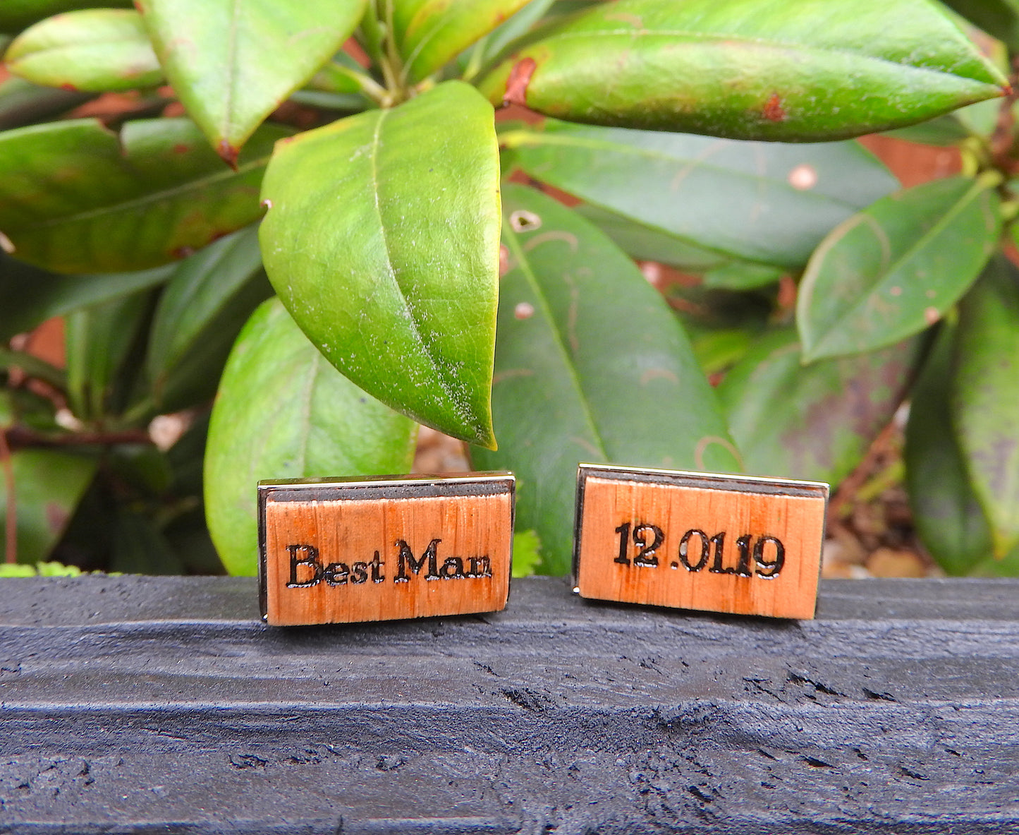Personalised Wooden Cufflinks