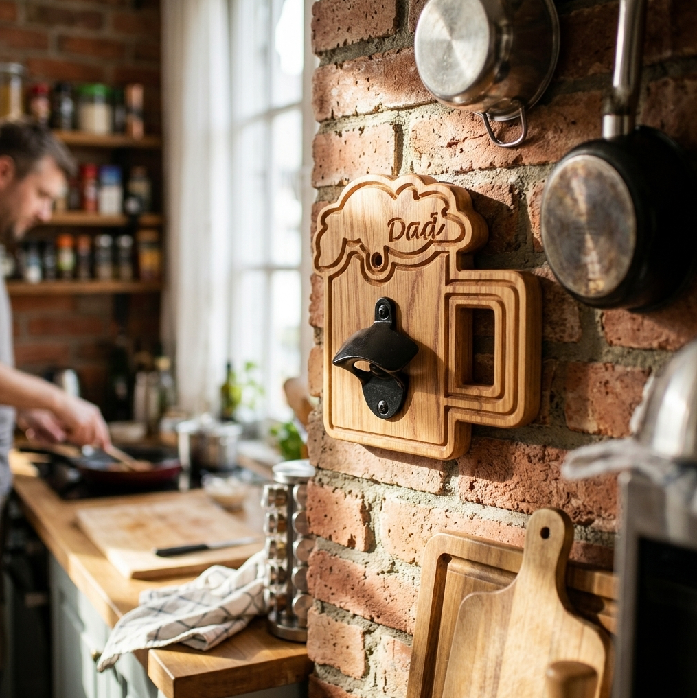 Wooden Beer Glass Bottle Opener – Fun & Functional