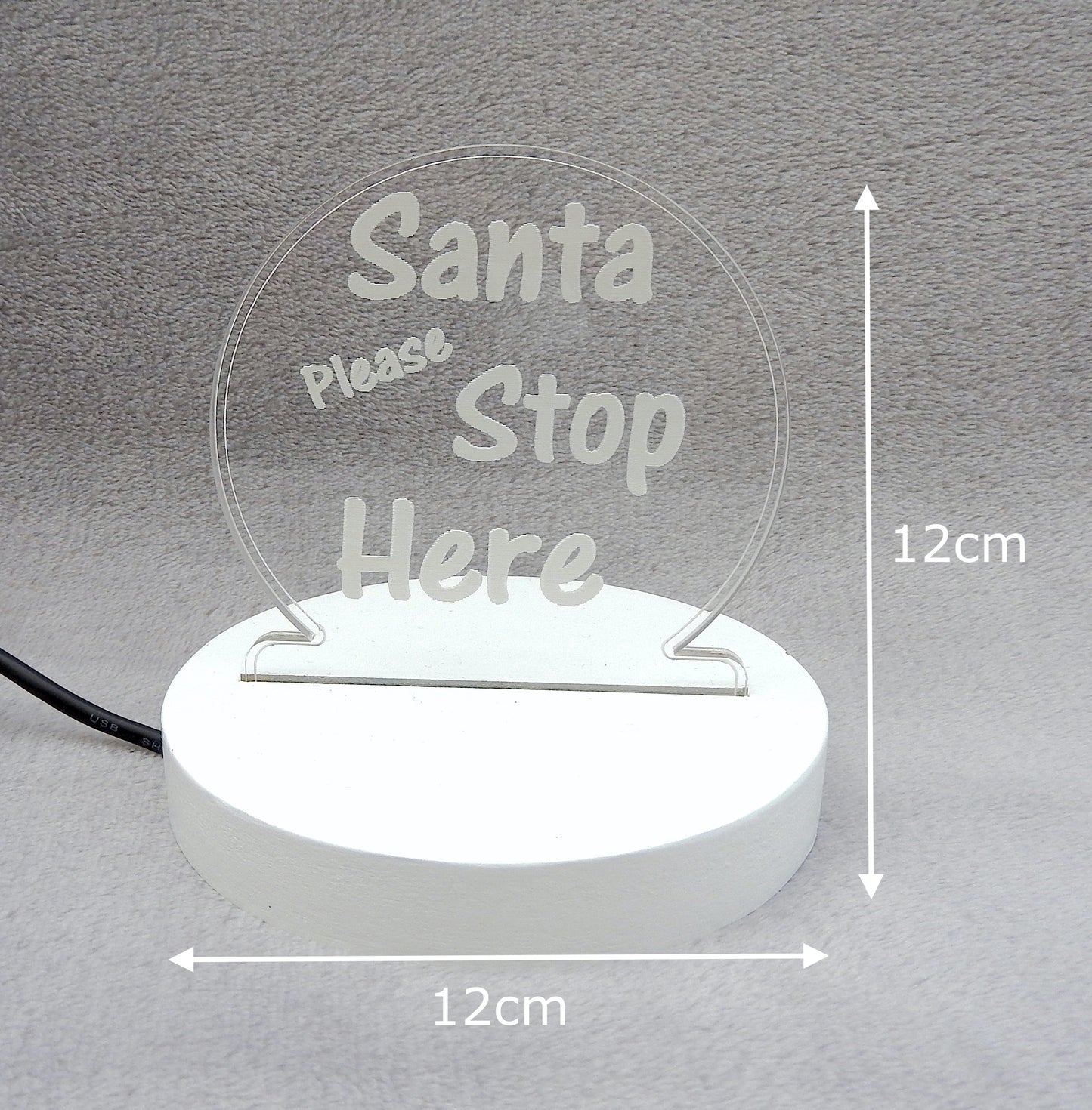 “Santa Stop Here” LED Night Light