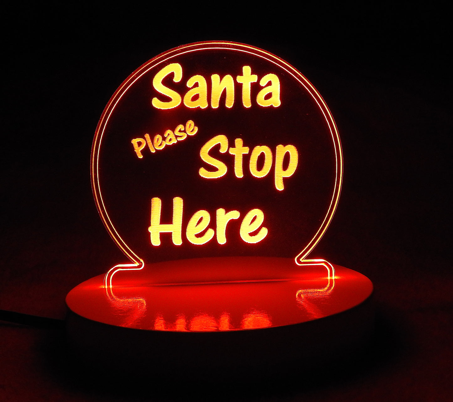 “Santa Stop Here” LED Night Light