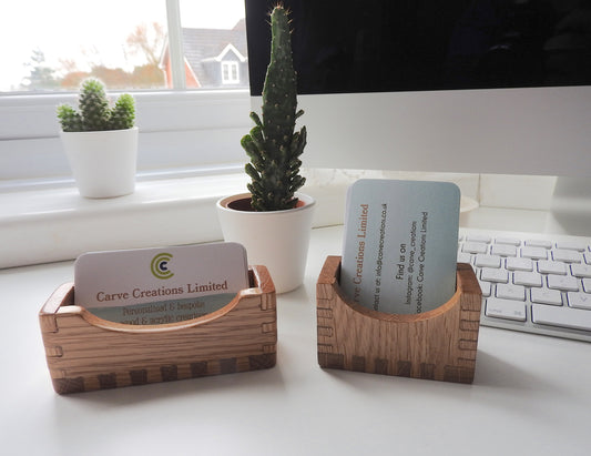 Wooden Business Card Holder