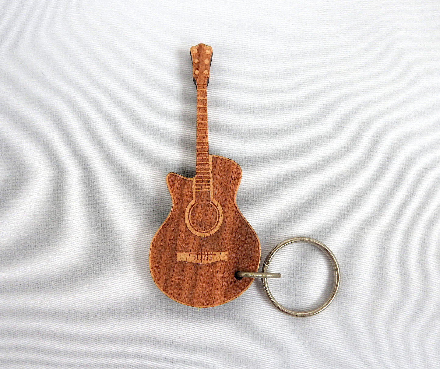 Wood Guitar Keyring