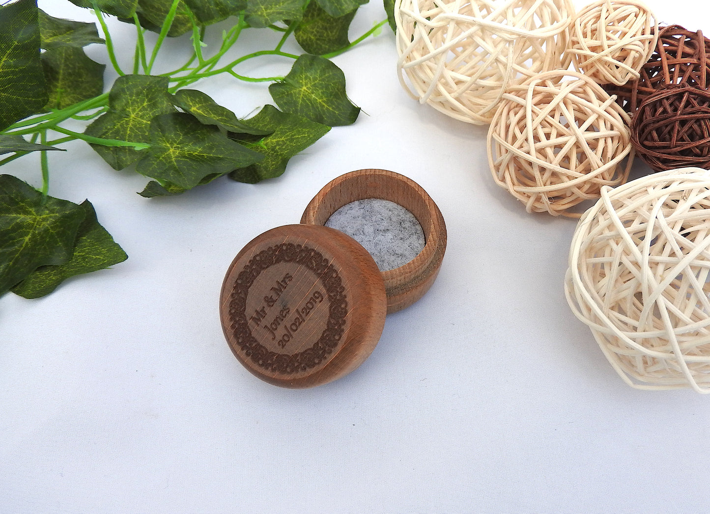 Personalised Wooden Ring Box