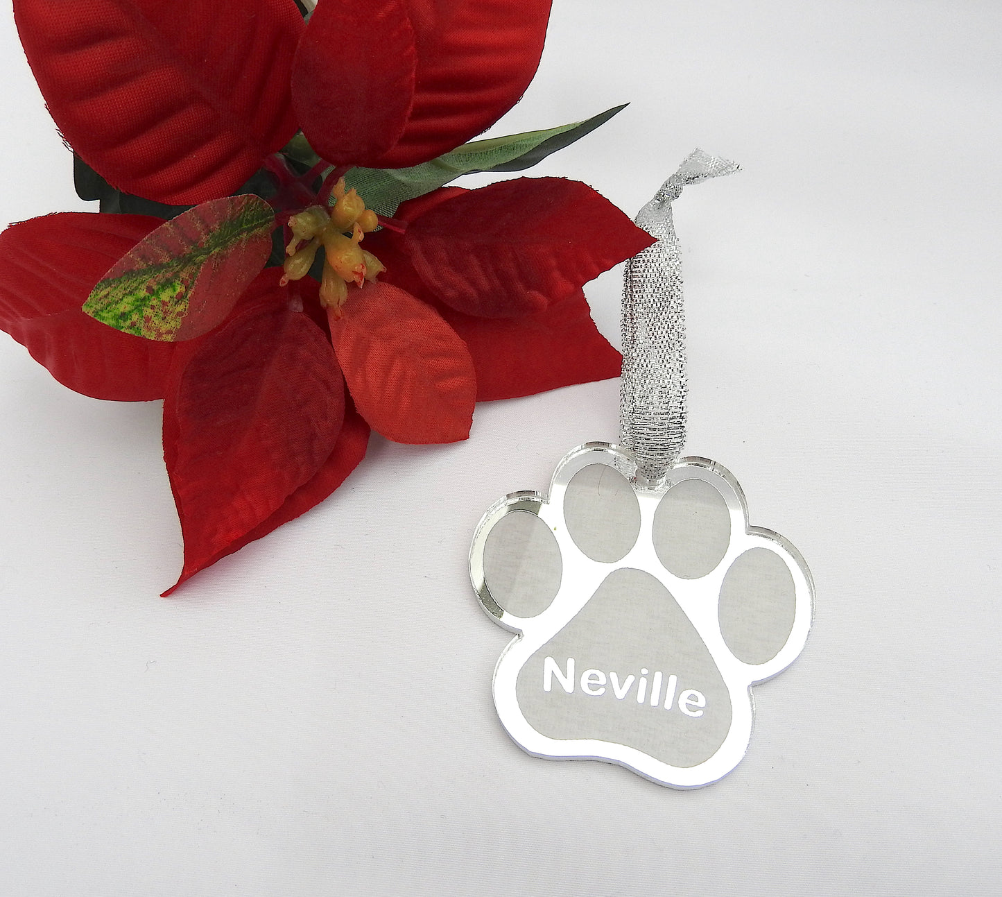 Personalised Pet Paw Christmas Decoration