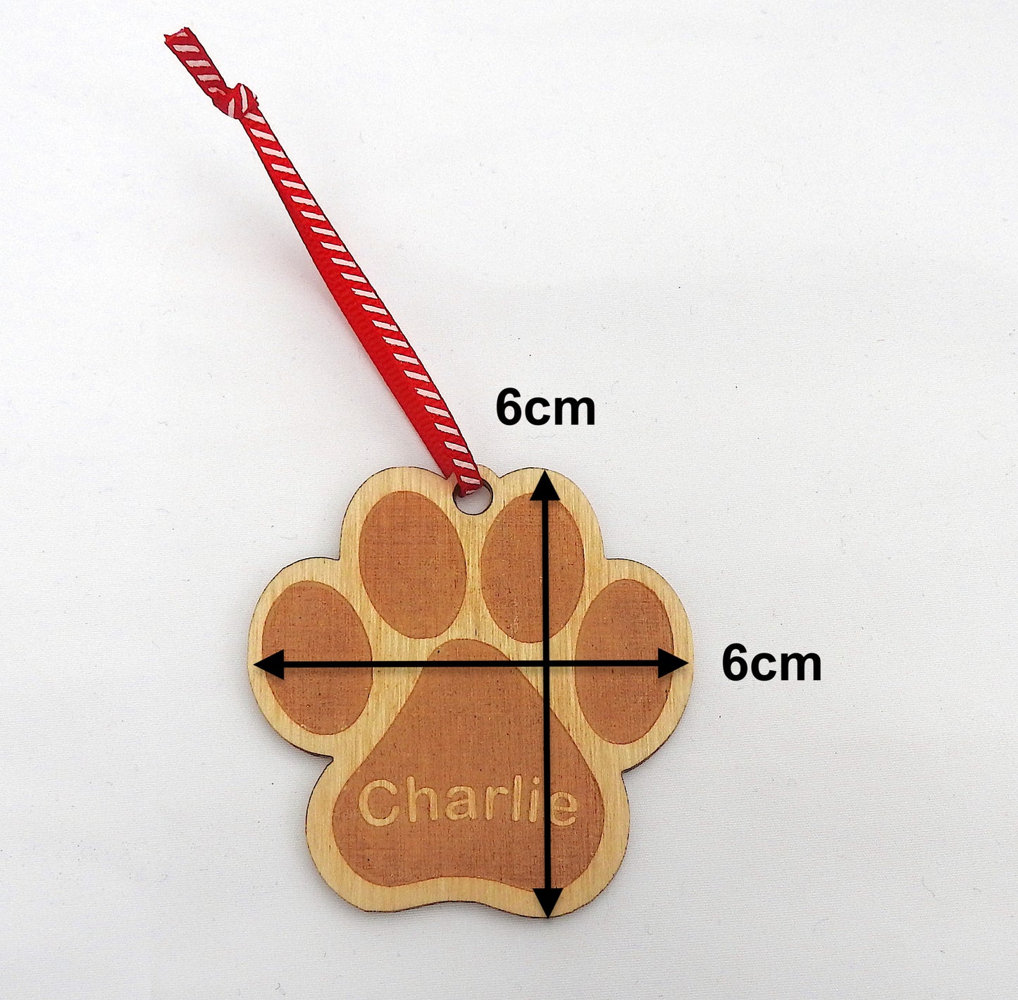 Personalised Pet Paw Christmas Decoration