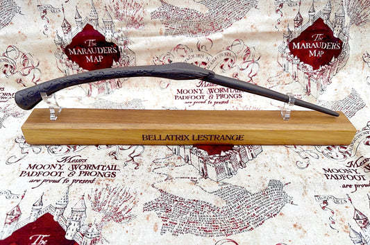Bellatrix Lestrange Wooden Wand Stand