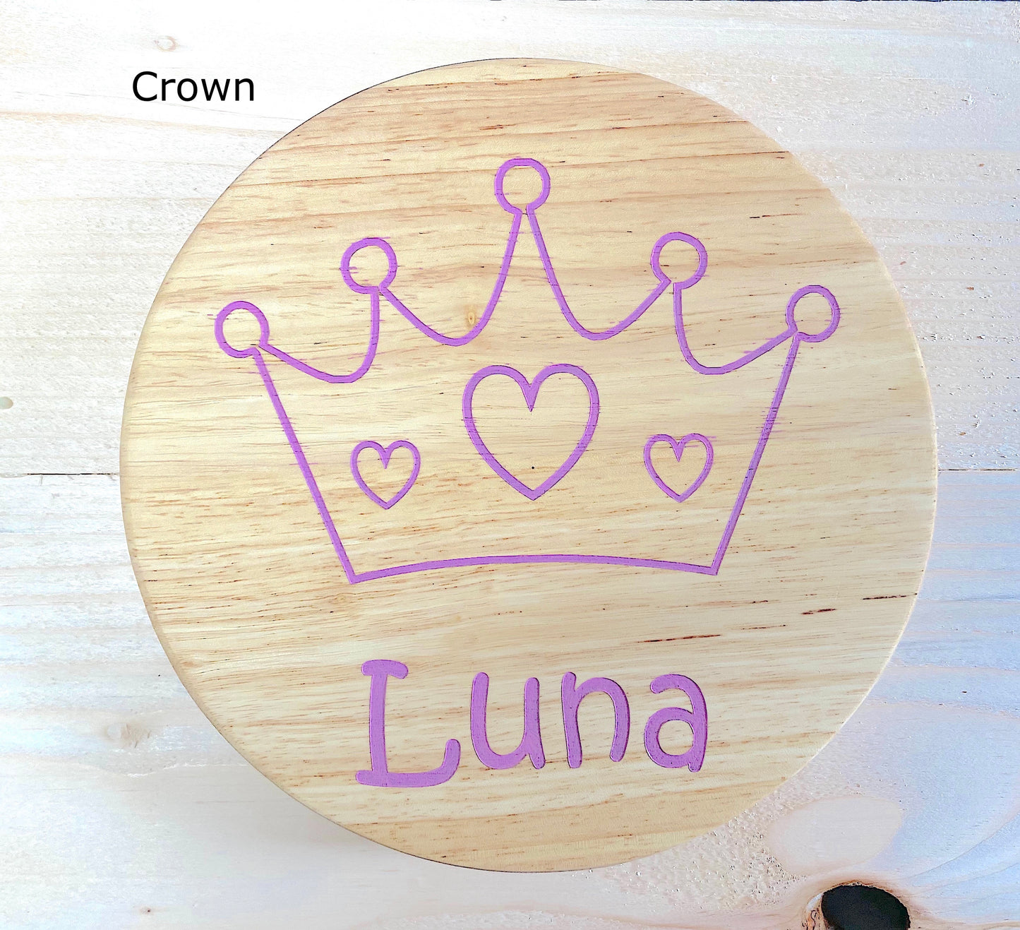 Personalised Children's Wooden Stool