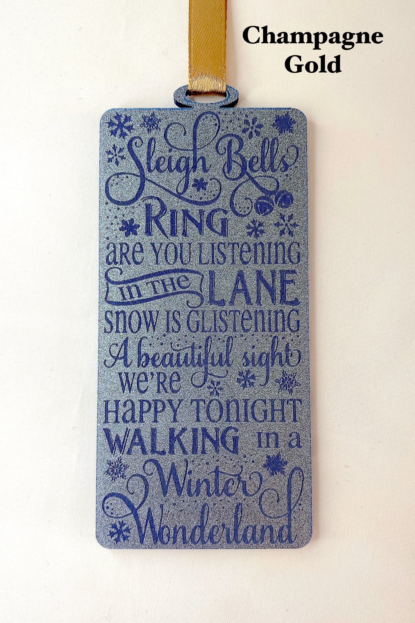 Winter Wonderland Acrylic Decoration – Christmas Song Lyrics Keepsake