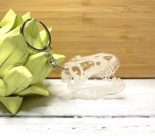 Acrylic Dinosaur Keyring