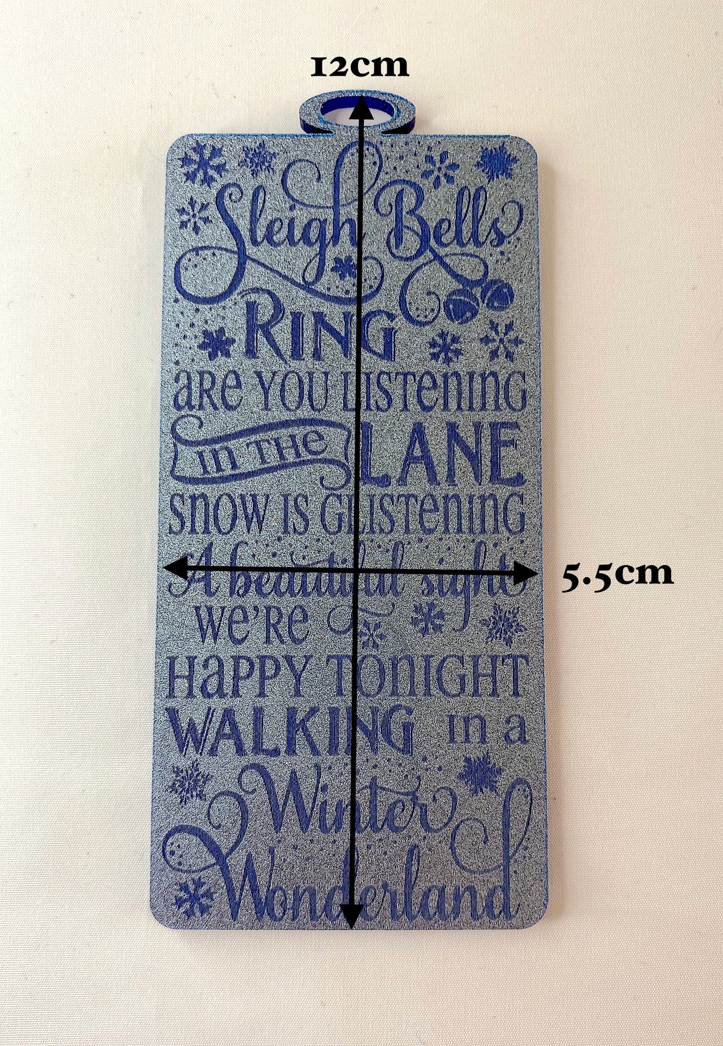 Winter Wonderland Acrylic Decoration – Christmas Song Lyrics Keepsake