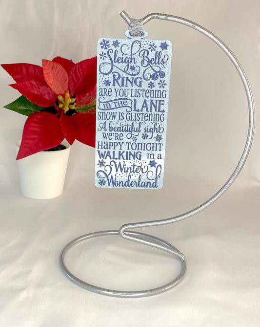 Winter Wonderland Acrylic Decoration – Christmas Song Lyrics Keepsake