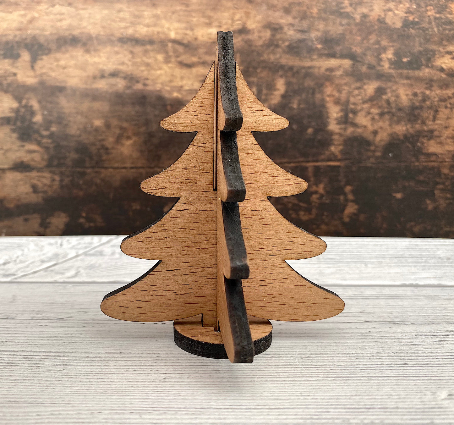 Small Wooden Christmas Tree Decoration