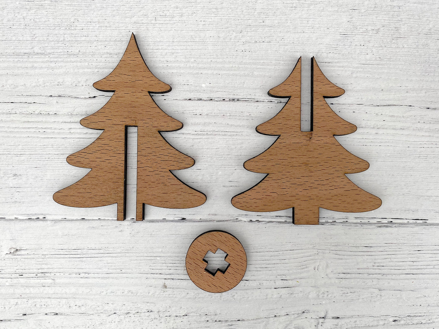 Small Wooden Christmas Tree Decoration