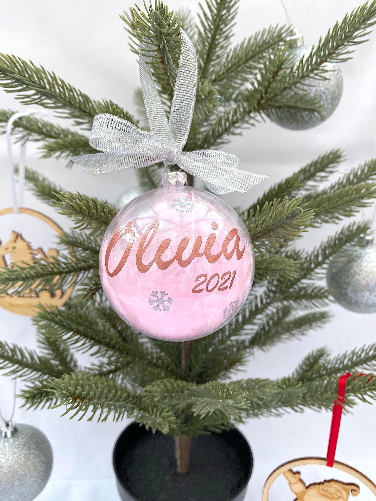 Personalised Baby’s First Christmas Bauble