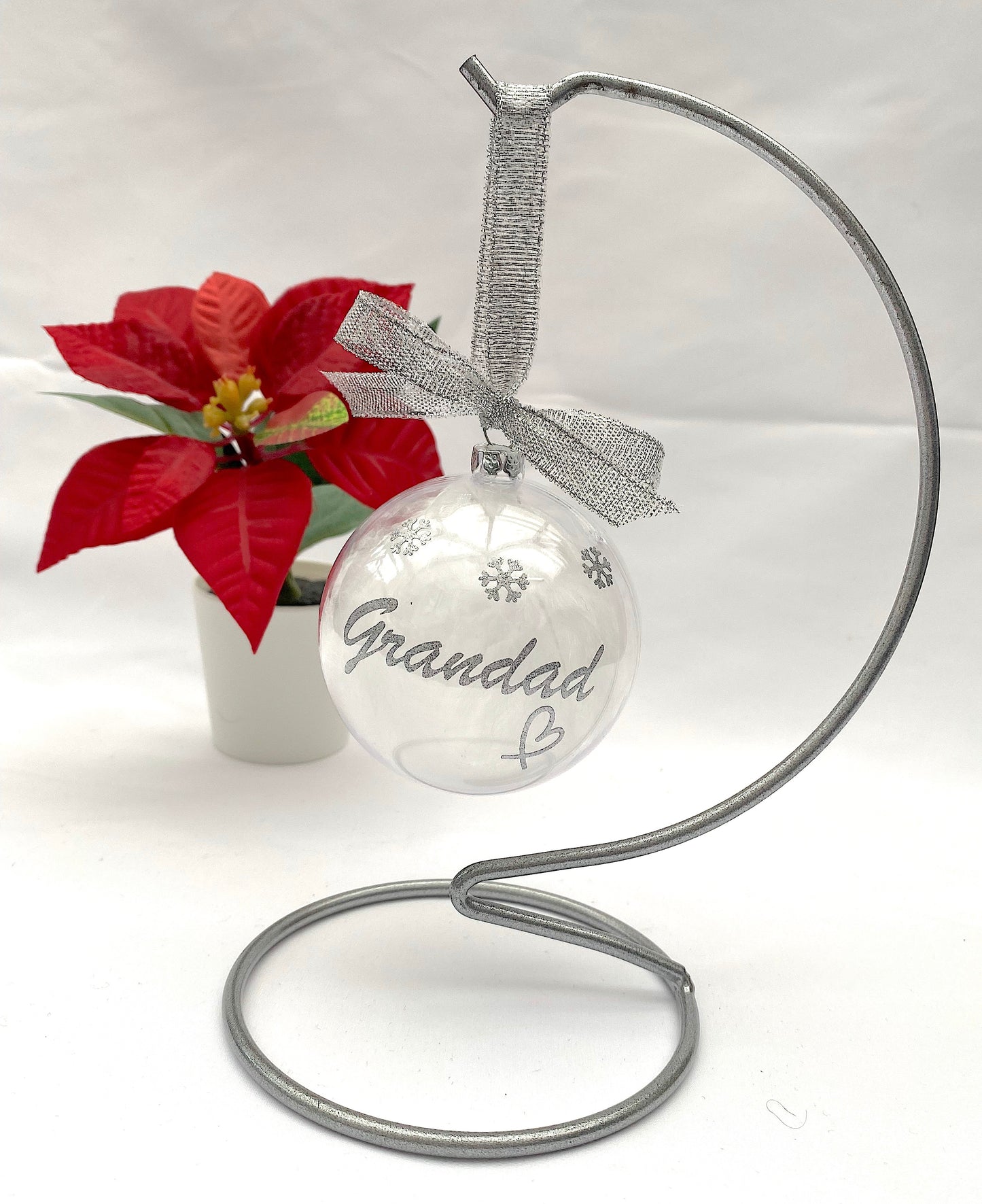 Memory Feather Bauble - Remembrance Christmas Ornament