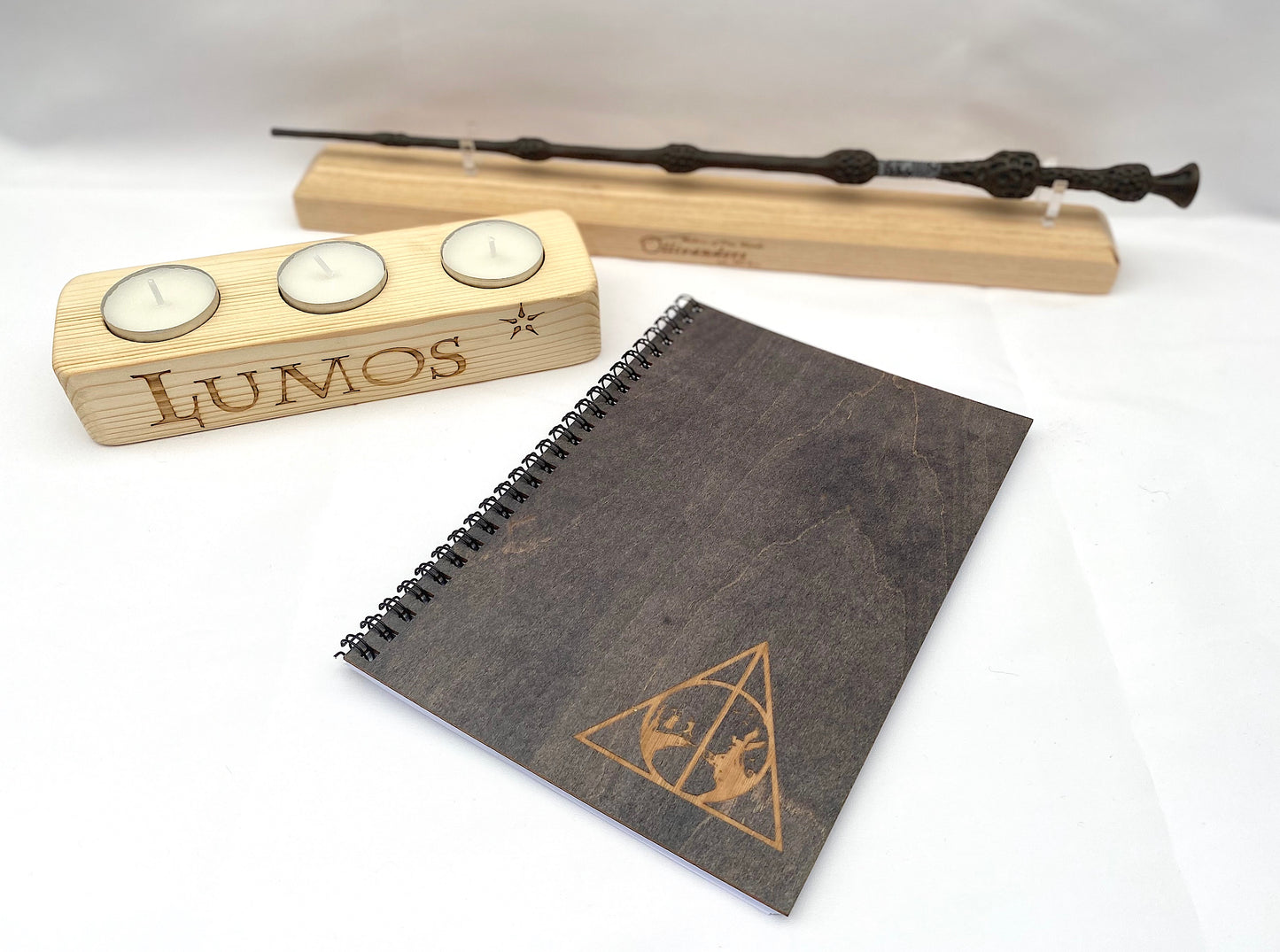 A5 Plain Paper Wood Notebook