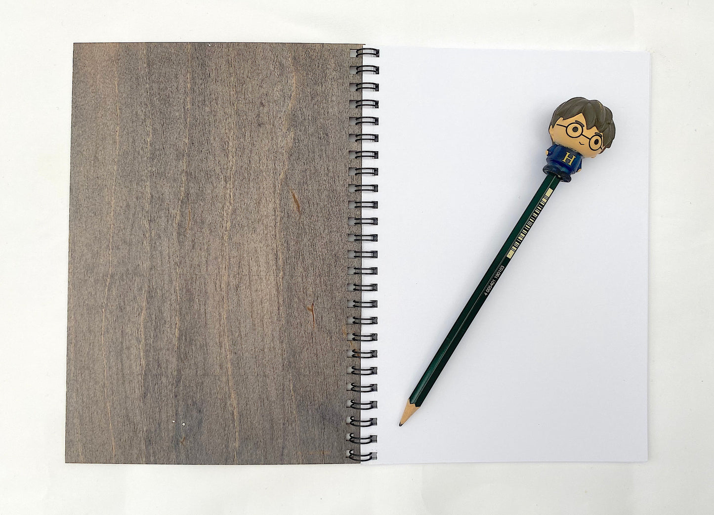 A5 Plain Paper Wood Notebook