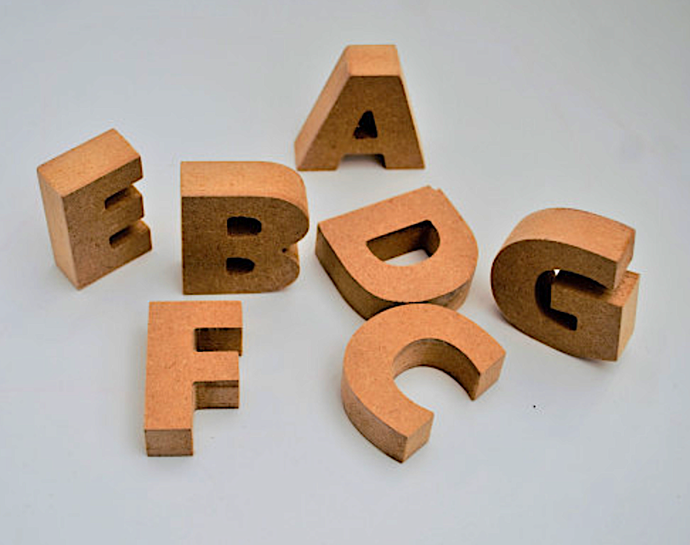 Wood Craft Letters – Custom Wooden Alphabet Letters for DIY & Décor