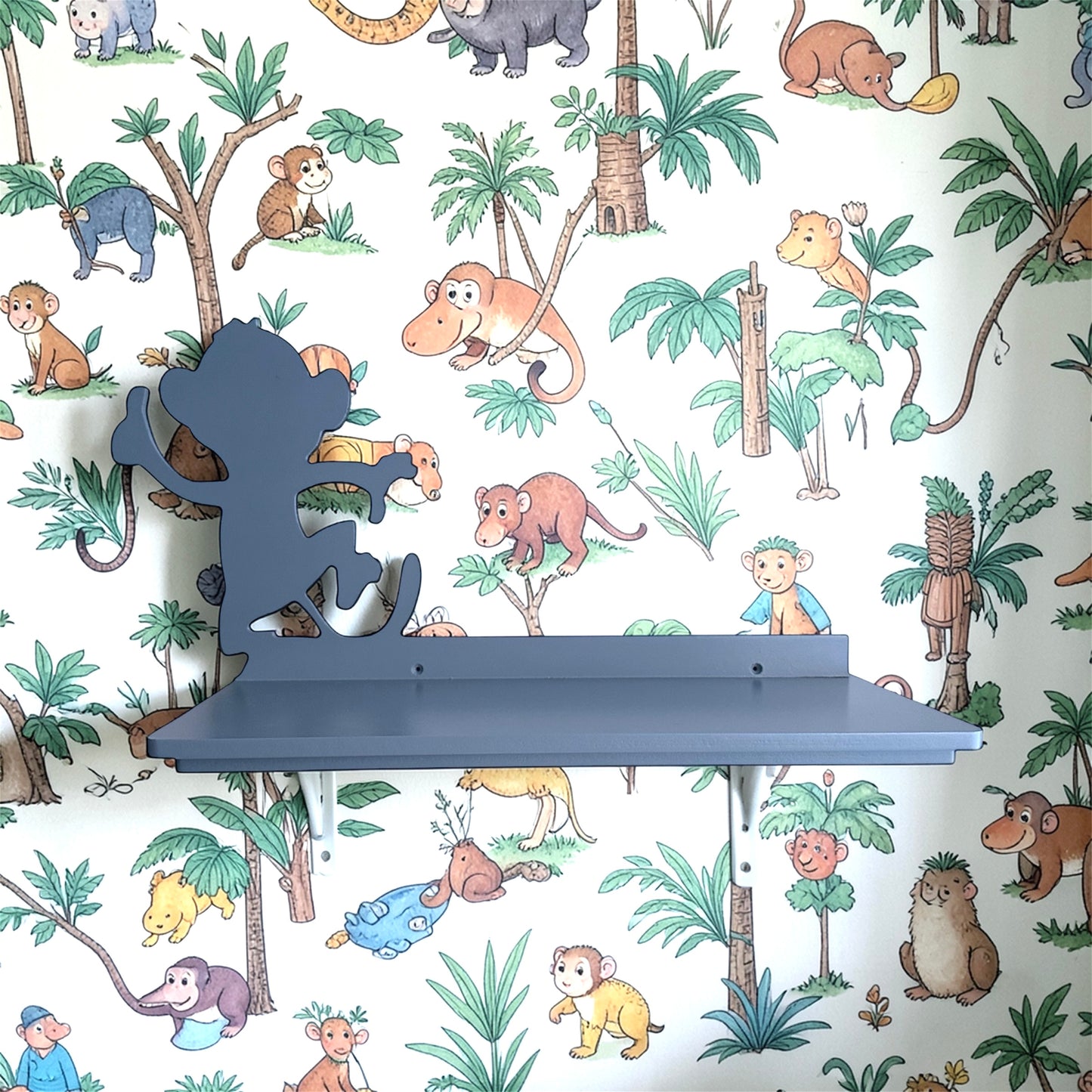 Monkey Wall Shelf – Kids Room Decorative Floating Shelf