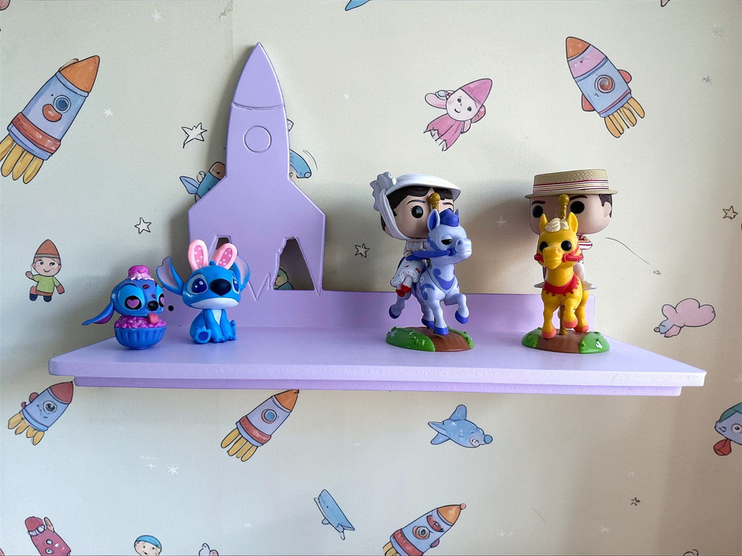 Rocket Wall Shelf - Space Theme