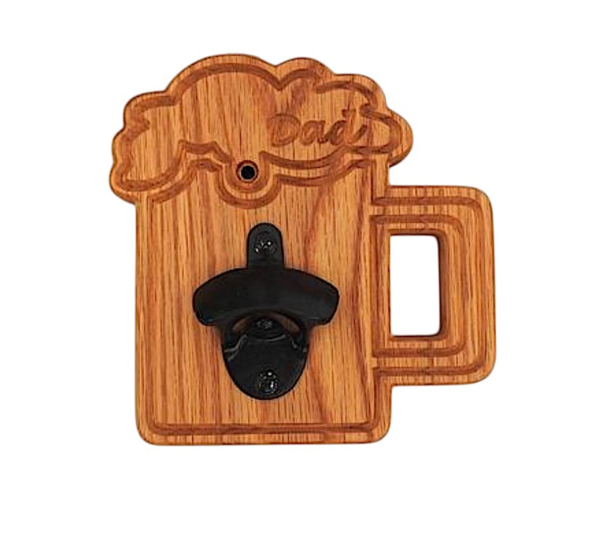 Wooden Beer Glass Bottle Opener – Fun & Functional
