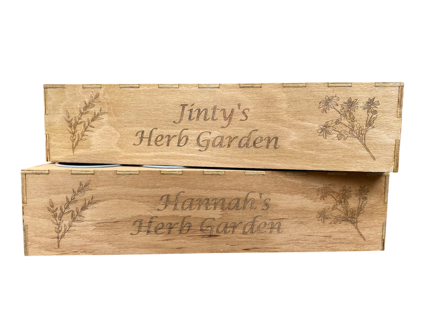 Personalised Herb Garden Planter Box