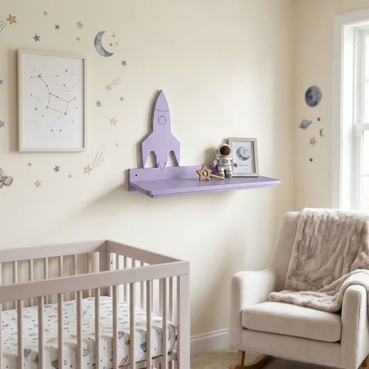 Rocket Wall Shelf - Space Theme