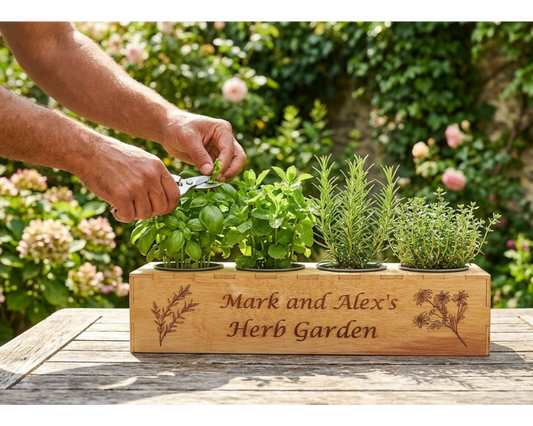 Personalised Herb Garden Planter Box