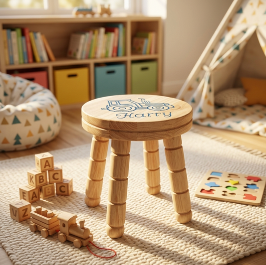 Personalised Children's Wooden Stool